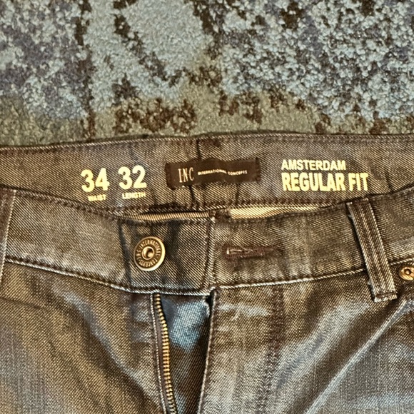 Men’s INC Amsterdam regular fit 34/32 blue jeans - Picture 5 of 8